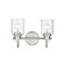 Z-Lite Kinsley 2 Light Vanity, Brushed Nickel And Clear Seeded 340-2V-BN - alternate 2